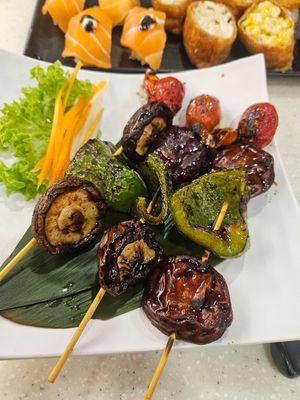 Yakitori mushroom ~ 6/9/23 at Saute Sushi 素特•素司 in Central Singapore