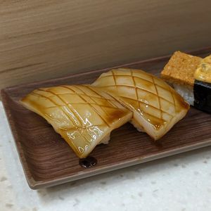 Vegan Aburi White Zalmon w Teriyaki Sauce at Saute Sushi 素特•素司 in Central Singapore