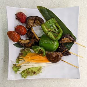 Vegan Shiitake Yakitori at Saute Sushi 素特•素司 in Central Singapore