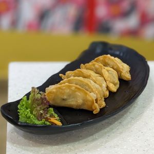 Vegan Gyoza at Saute Sushi 素特•素司 in Central Singapore