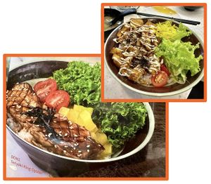 Tariyaki King Oyster Don  at Saute Sushi 素特•素司 in Central Singapore