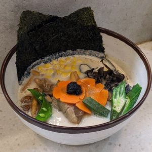 Vegan Oatsome Broth Truffle Ramen at Saute Sushi 素特•素司 in Central Singapore