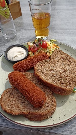 Oesterzwamkroketten at De Turfsteker in Westerbork