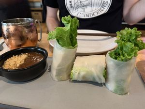 Avocado spring rolls; great crunch & flavors!  at Ba Sa in Bainbridge Island