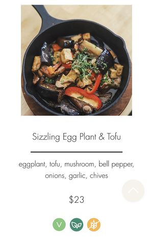 Vegan option 2  at Ba Sa in Bainbridge Island