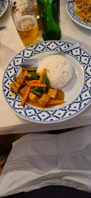 Panang curry at Chai-Yo Thai Restaurant in Sheringham