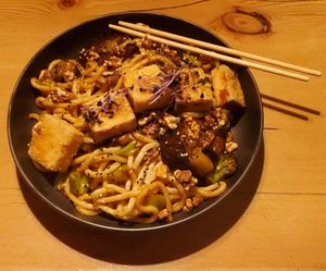 Udon Bowl at Whitetooth Mountain Bistro  in Golden