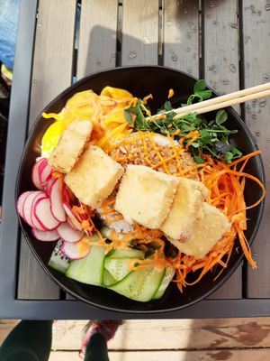 Rice bowl 🍚 at Whitetooth Mountain Bistro  in Golden