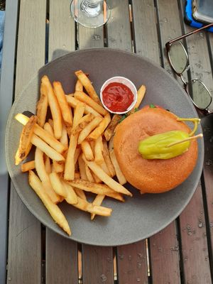 Yam burger 🍔 at Whitetooth Mountain Bistro  in Golden