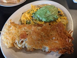 Plant Based Vegan Scramble breakfast at Annette's in Salem