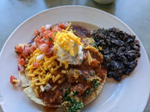 Vegan Huevos Volando at Flying Saucer in Chicago