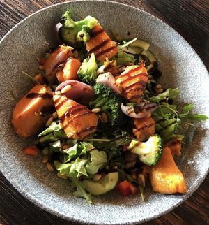 Sweet Potatoe Salad  at Bryggjan in Akureyri