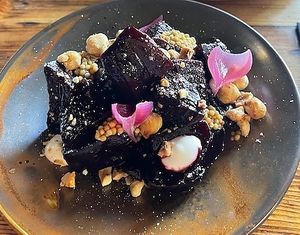 Beetroot tartar. at Bryggjan in Akureyri