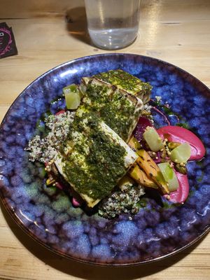Grilled tofu  at Bryggjan in Akureyri