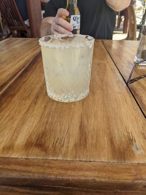 Margarita de la casa (so strong) at Karen's Place in Bucerias