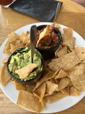Chips and guac  at Karen's Place in Bucerias