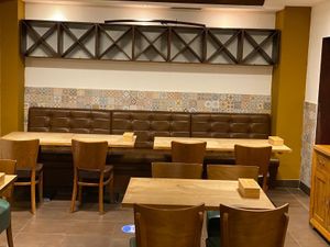 inside seating area at Korean BBQ House- Barbican in London