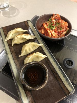Tofu Gyoza & Kimchi  at Korean BBQ House- Barbican in London