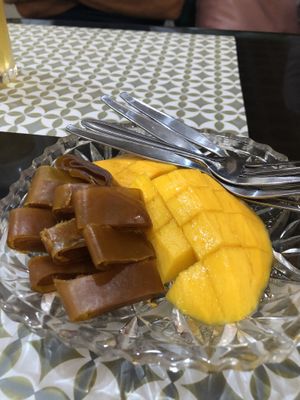 Fresh and sticky mango at Trakarn De Cuisine in Chiang Mai