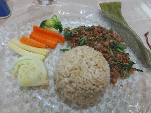 Phad krapow at Trakarn De Cuisine in Chiang Mai