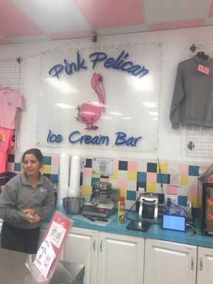 So delicious at Pink Pelican Ice Cream Bar in Panama City Beach