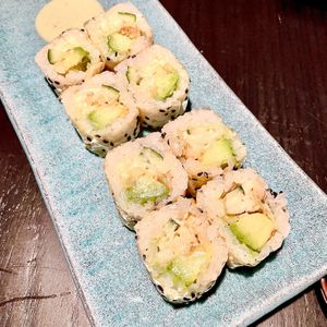 Hearts of Palm Avocado Macadamia California Roll at PLANTA Queen in New York City
