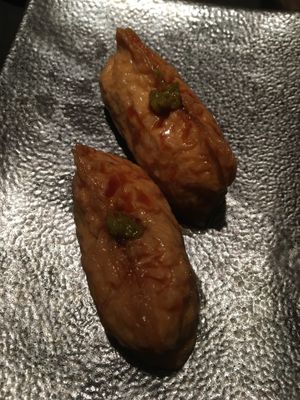 Mushroom Bacon Inari at PLANTA Queen in New York City