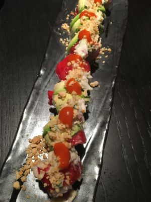 Rainbow roll at PLANTA Queen in New York City