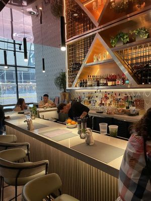 Bar area at PLANTA Queen in New York City