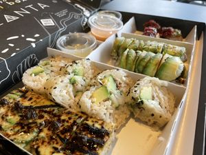 Sushi box at PLANTA Queen in New York City