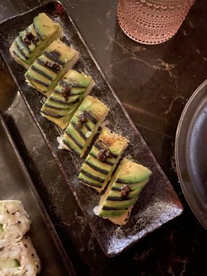 miso truffle sushi at PLANTA Queen in New York City
