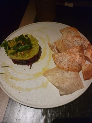 Avocado lime tartare at PLANTA Queen in New York City