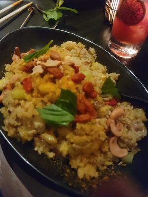 Pineapple fried rice at PLANTA Queen in New York City