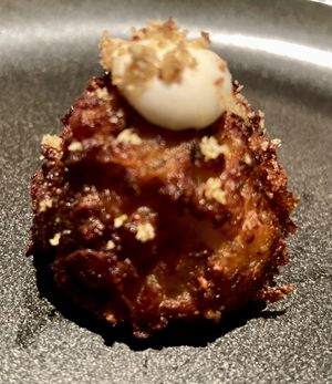 CAULIFLOWER TOTS
truffle almond parmesan, lemon aïoli at PLANTA Queen in New York City