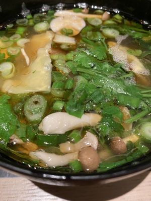 Won Ton Soup at PLANTA Queen in New York City