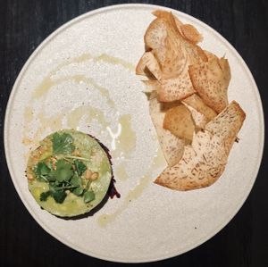 Avocado lime tartare at PLANTA Queen in New York City