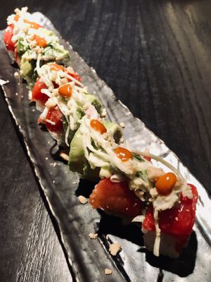 Rainbow roll at PLANTA Queen in New York City