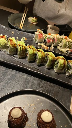 Sushi rolls  at PLANTA Queen in New York City