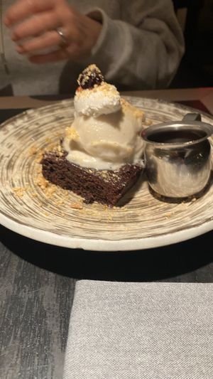Tahini brownie  at PLANTA Queen in New York City