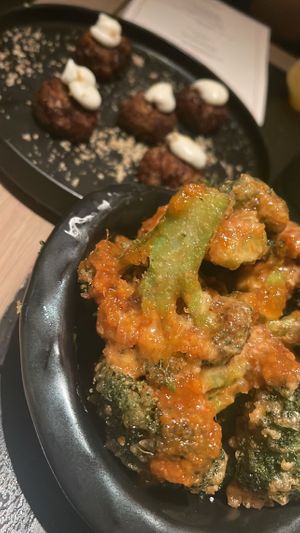 Bang bang broccoli & cauliflower tots  at PLANTA Queen in New York City