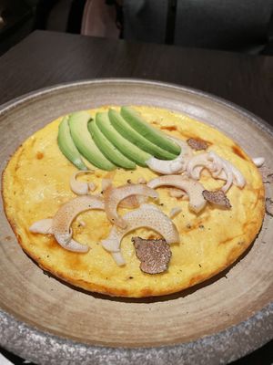 Truffled omelette  at PLANTA Queen in New York City