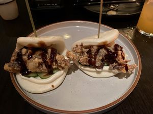 Bao buns  at PLANTA Queen in New York City
