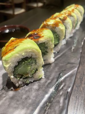 Dragon roll  at PLANTA Queen in New York City
