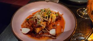 Chili crisp tofu - absolutely loved this dish at PLANTA Queen in New York City