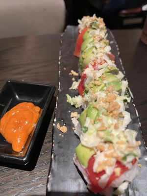 Rainbow roll (sauce on the side)  at PLANTA Queen in New York City