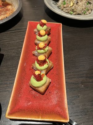 Crispy rice  at PLANTA Queen in New York City