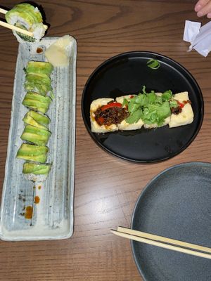 xo tofu and avocado roll  at PLANTA Queen in New York City
