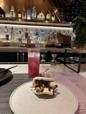 Bao slider and Lychee please!!  at PLANTA Queen in New York City