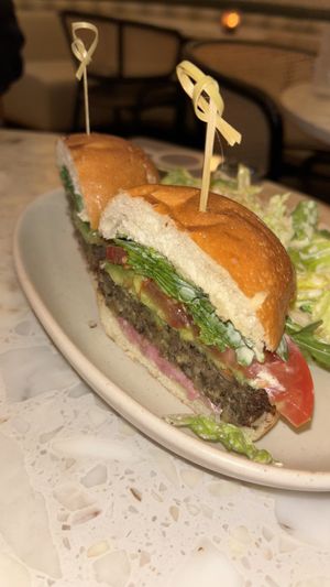 Vegan hamburger   at PLANTA Queen in New York City