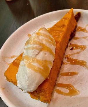 Pumpkin Cheesecake at PLANTA Queen in New York City